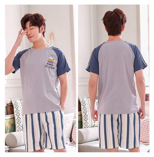 网红休闲睡衣套装男士,网红休闲睡衣套装，舒适与时尚两不误